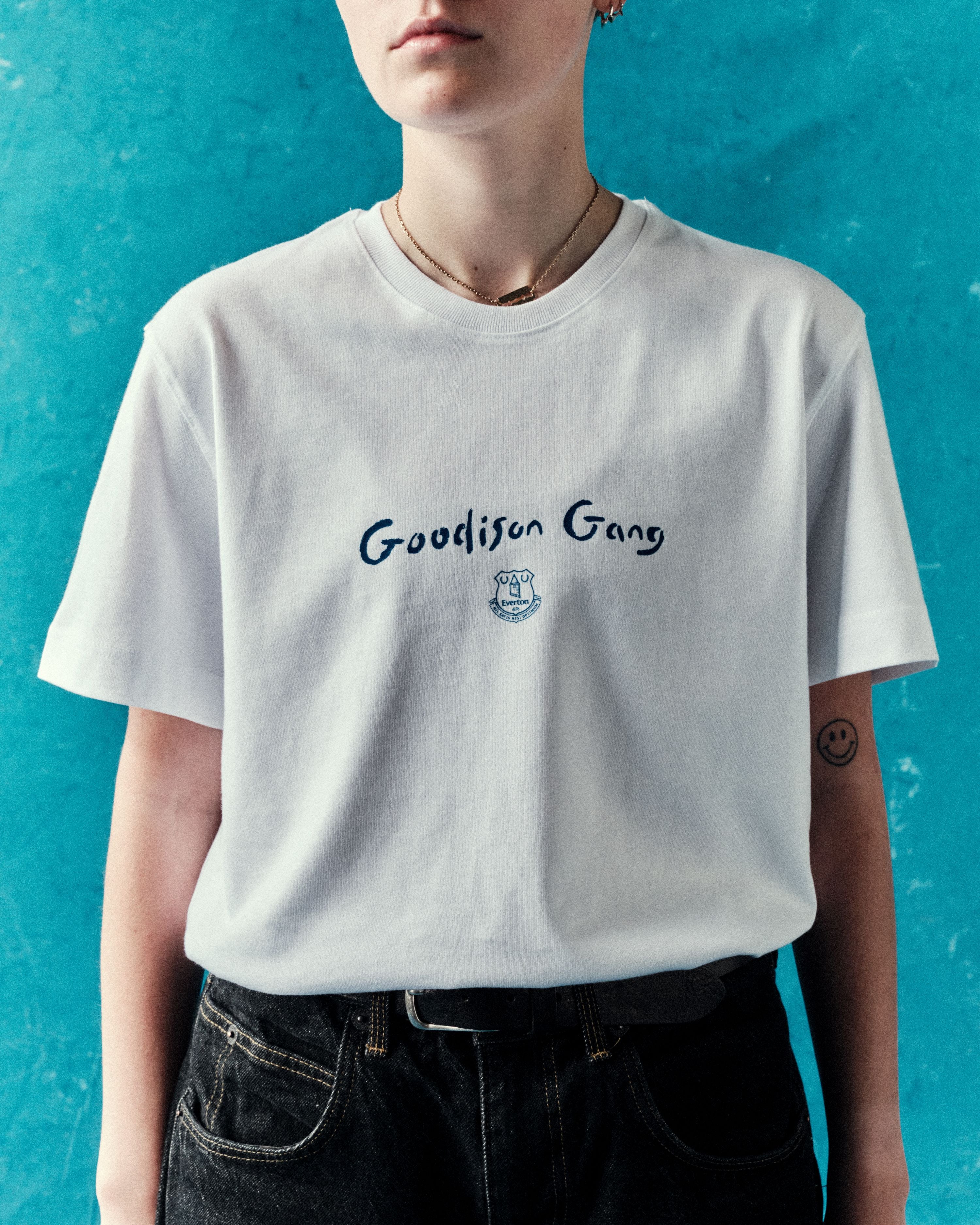 ART OF x Everton Goodison Gang Tee | EFC White Graphic Football T-shirt