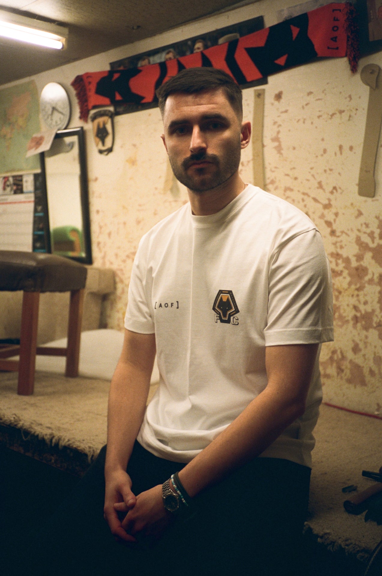 ART OF x Wolves 1997 Crest Tee | White Graphic Football T-shirt