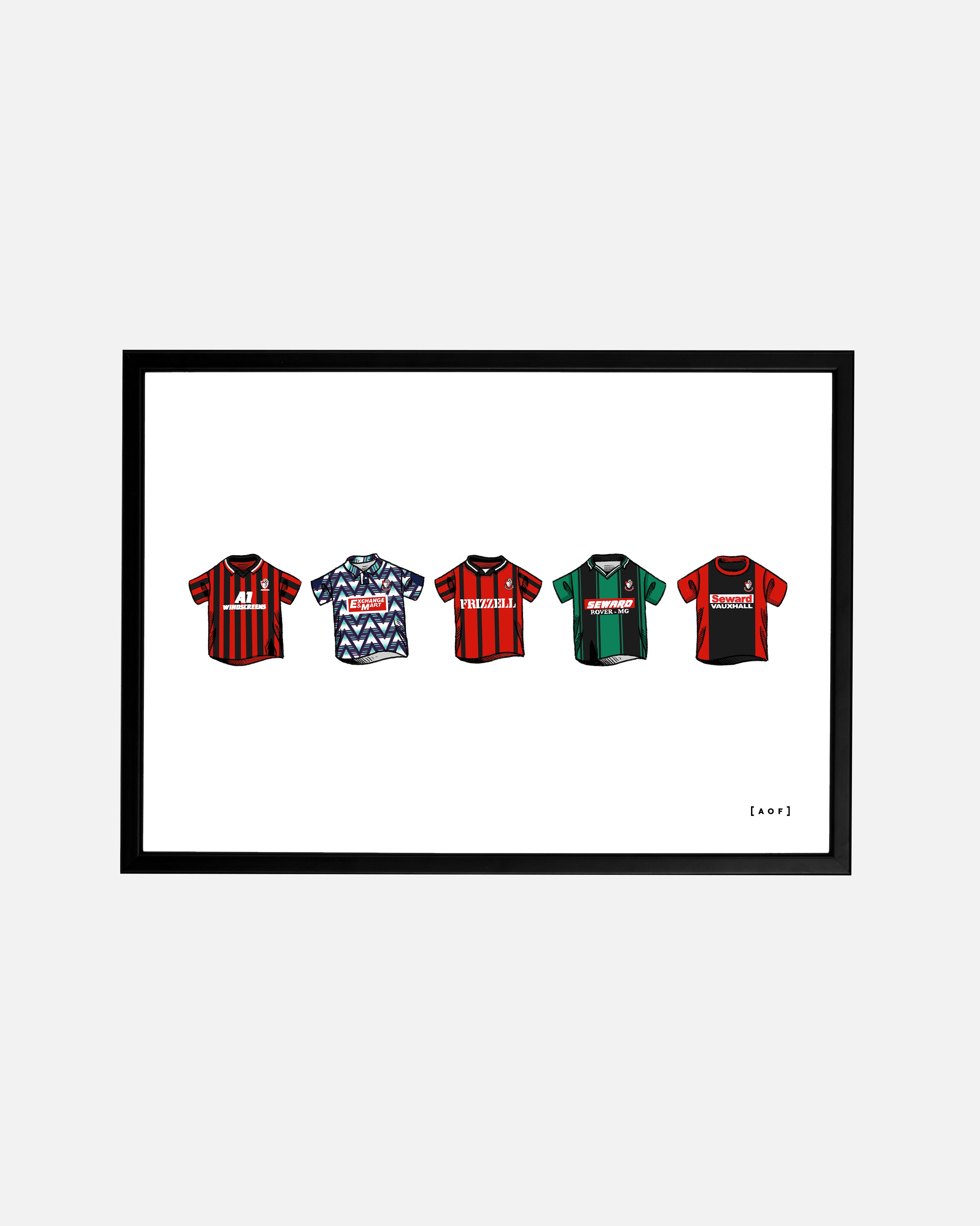 ART OF x AFC Bournemouth Classics Framed Print | AFCB Football Art