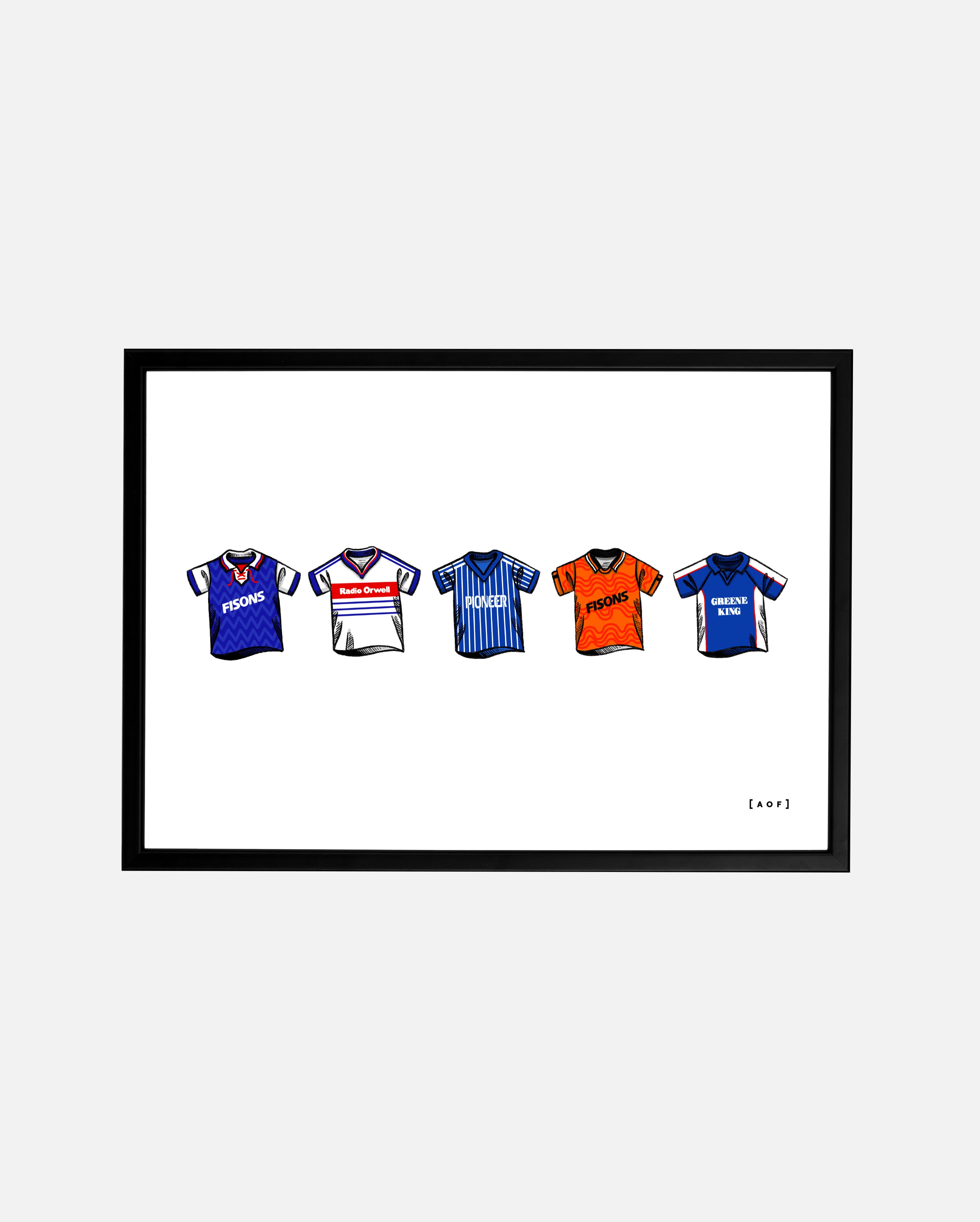 ART OF x Ipswich Town Classics Framed Print | ITFC Football Art