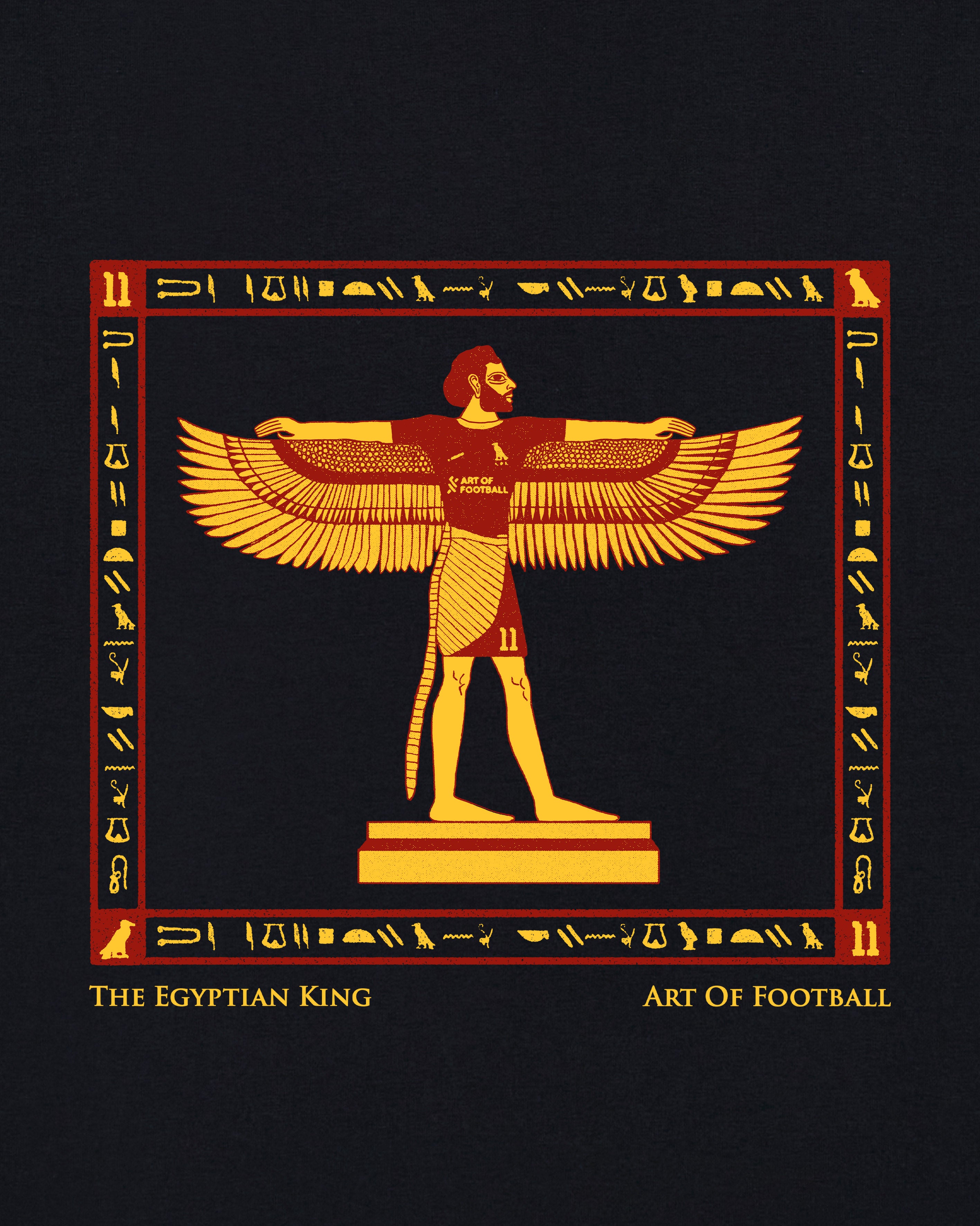 ART OF The Egyptian King Tee | LFC Black Graphic Football T-shirt