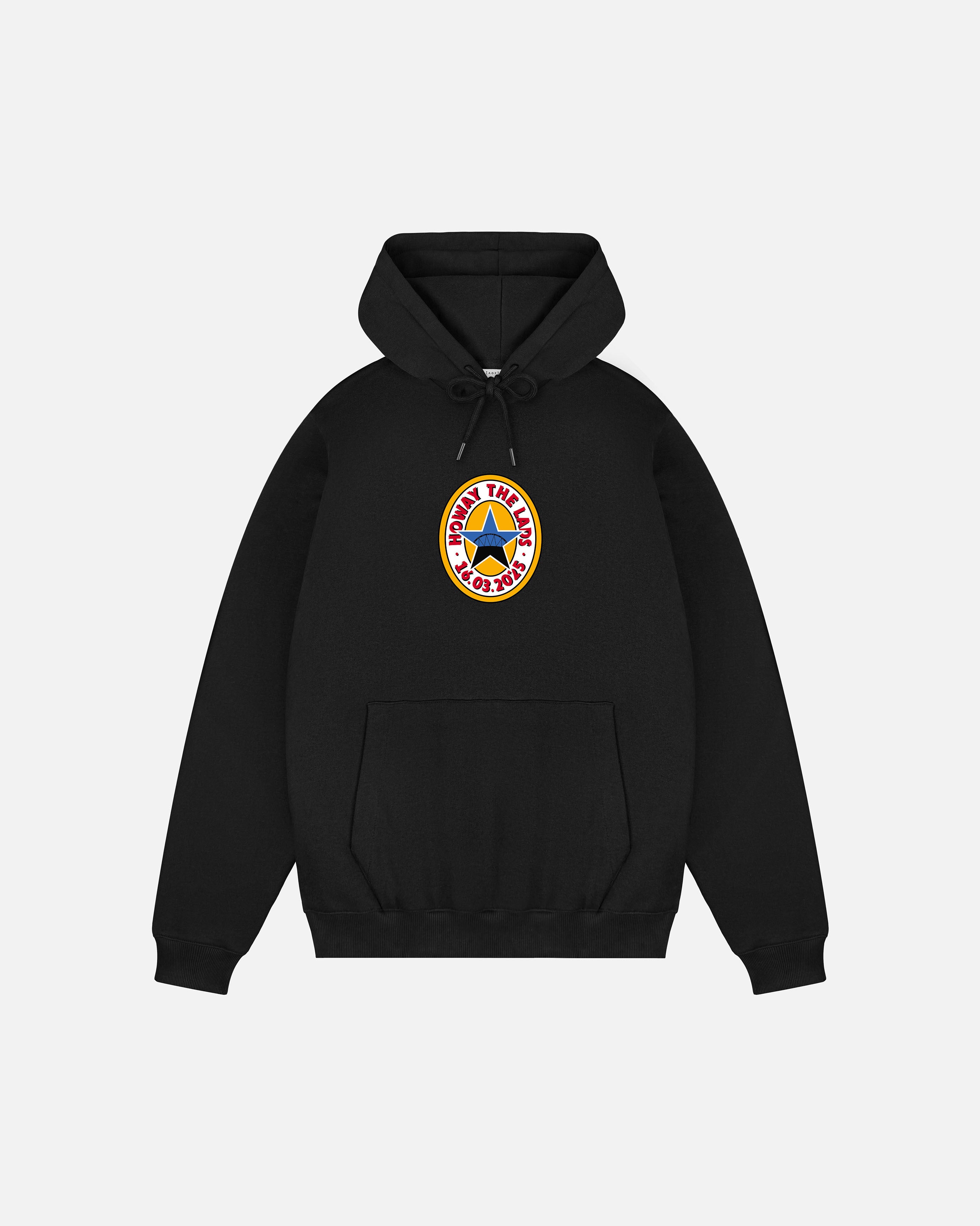 ART OF Howay The Lads Black Printed Hoodie | NUFC Football Sweat