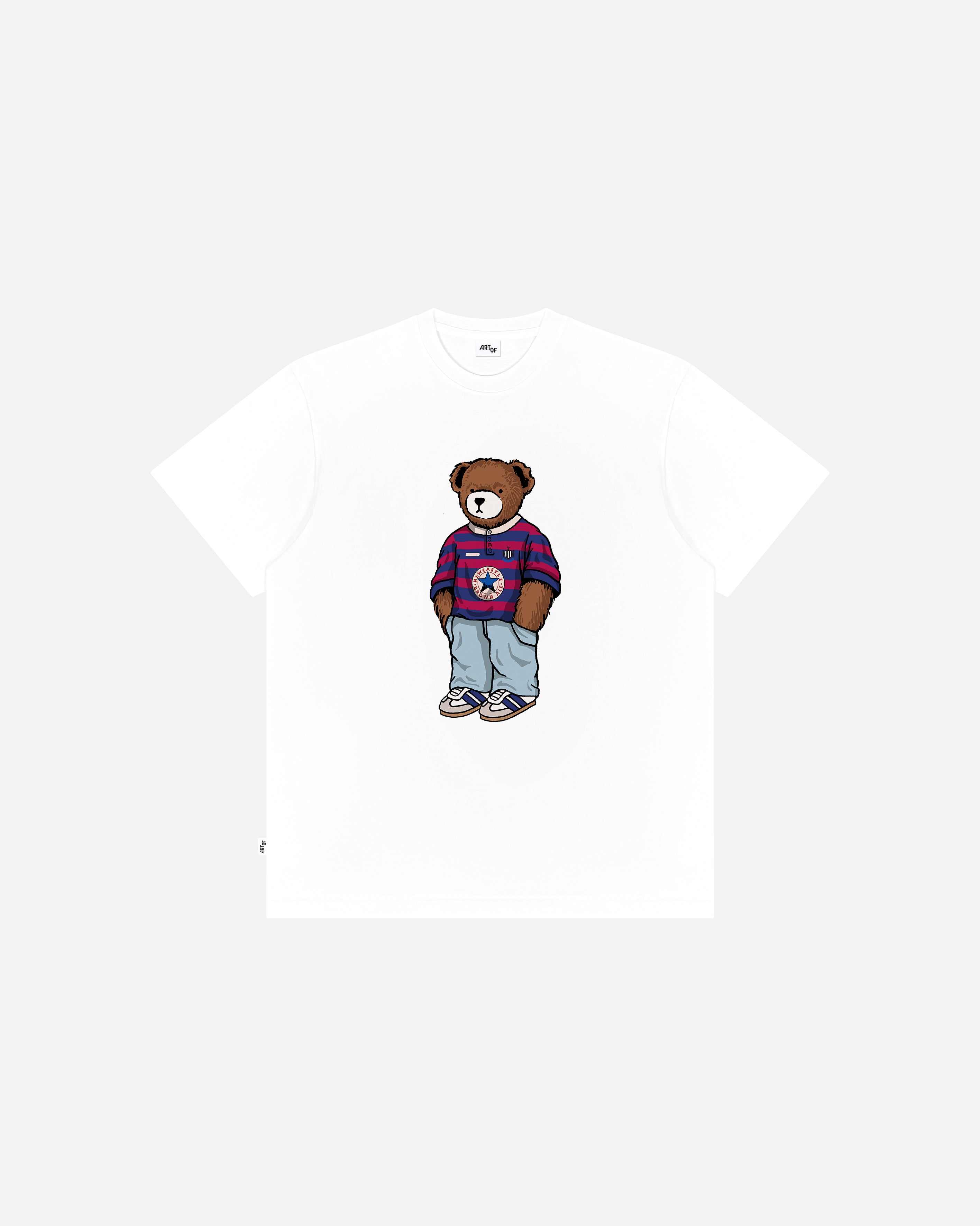 ART OF x Toon Away Pickles Tee | NUFC White Graphic Football T-shirt