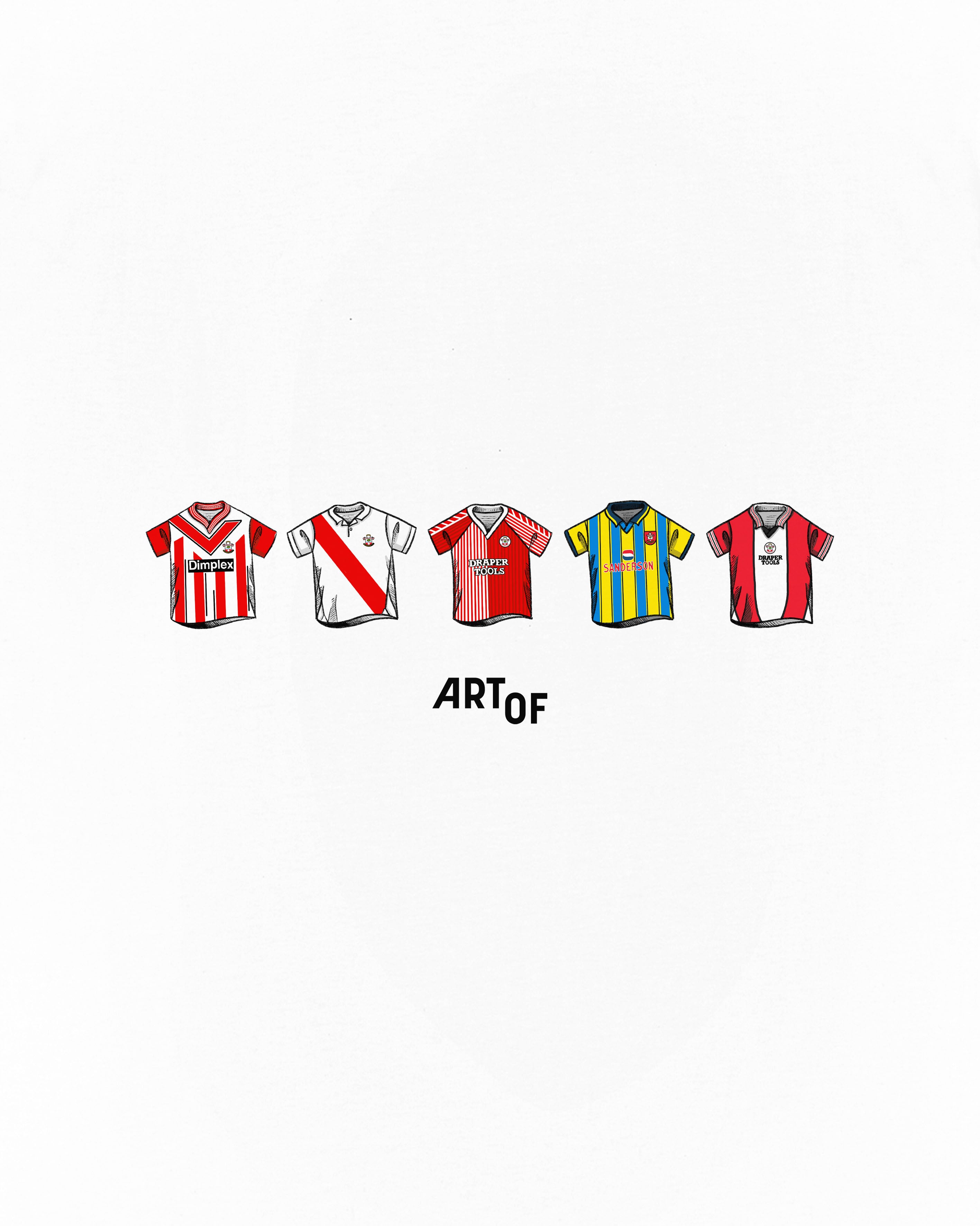 ART OF x Southampton Classics Tee | SFC White Graphic Football T-shirt