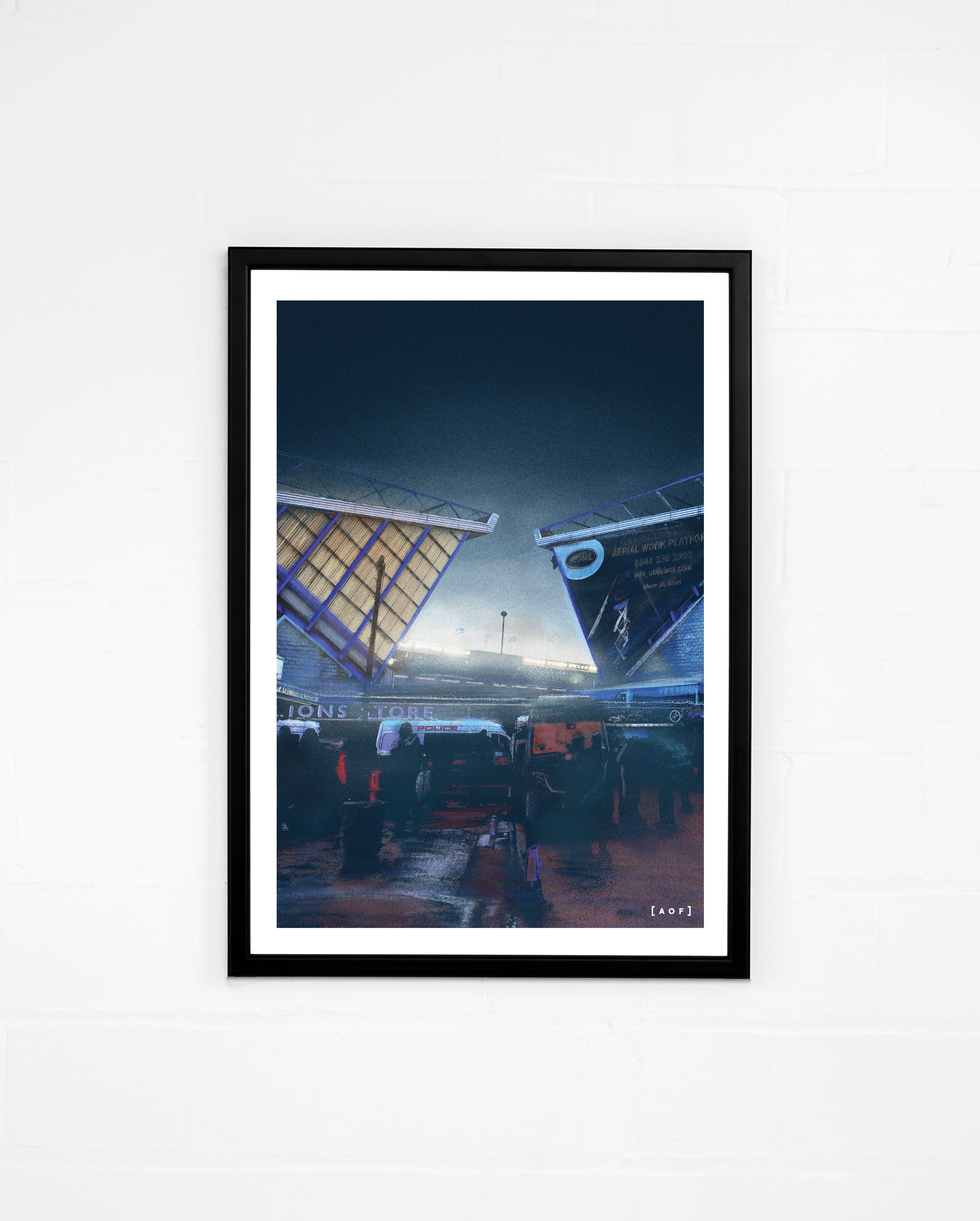 ART OF Millwall The Den by Night Framed Print | MFC Football Wall Art