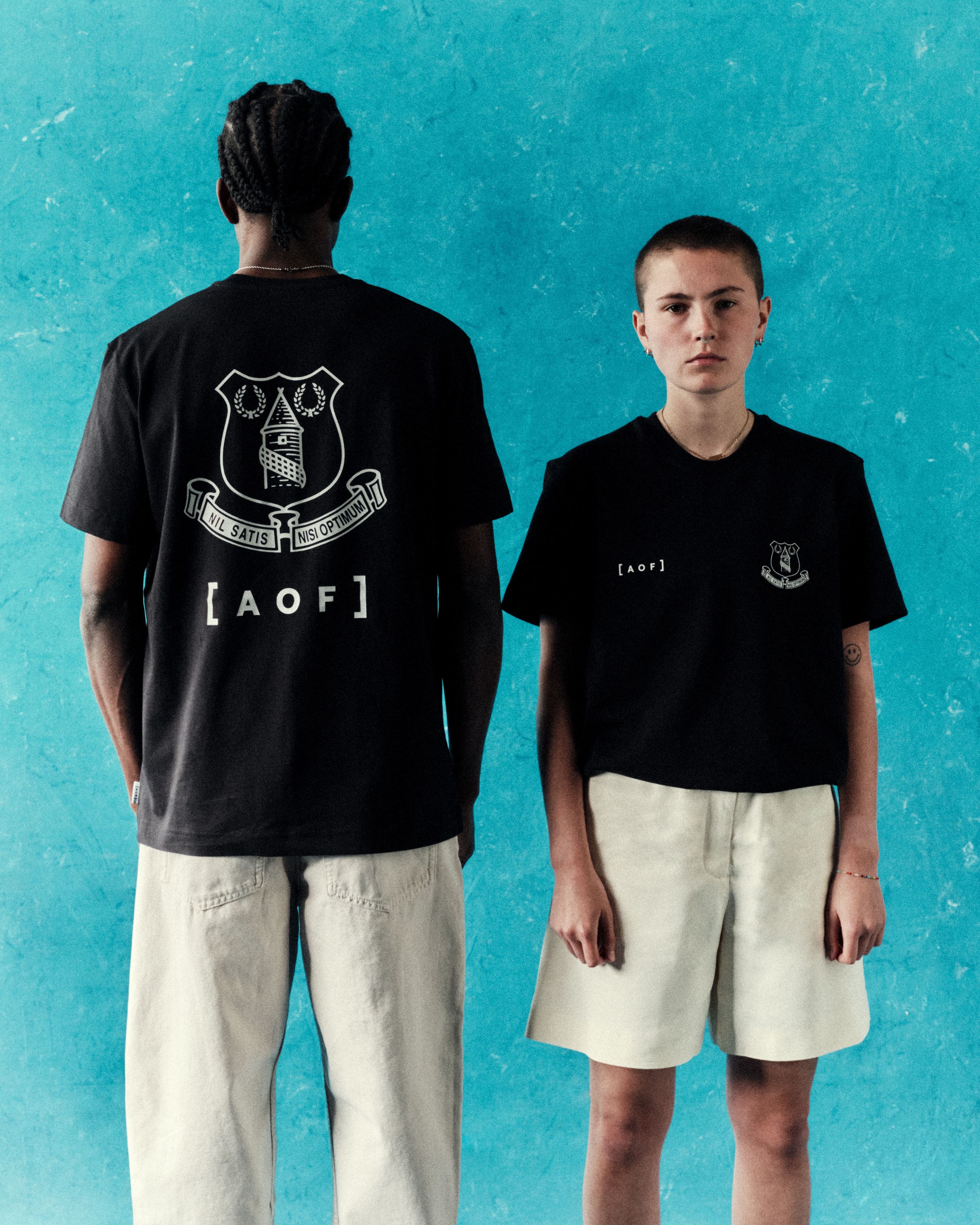 ART OF x Everton Crest Tee | EFC White Graphic Football T-shirt
