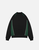 ART OF Hibernian Black Panelled Sweat | HFC Embroidered Football Merch