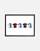 ART OF x Blackburn Rovers Classics Framed Print | BRFC Football Art