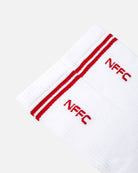 ART OF x Forest Stripe Socks | NFFC White Football Accessories