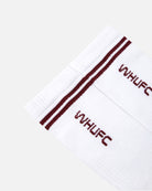 ART OF x West Ham Stripe Socks | WHUFC White Football Accessories
