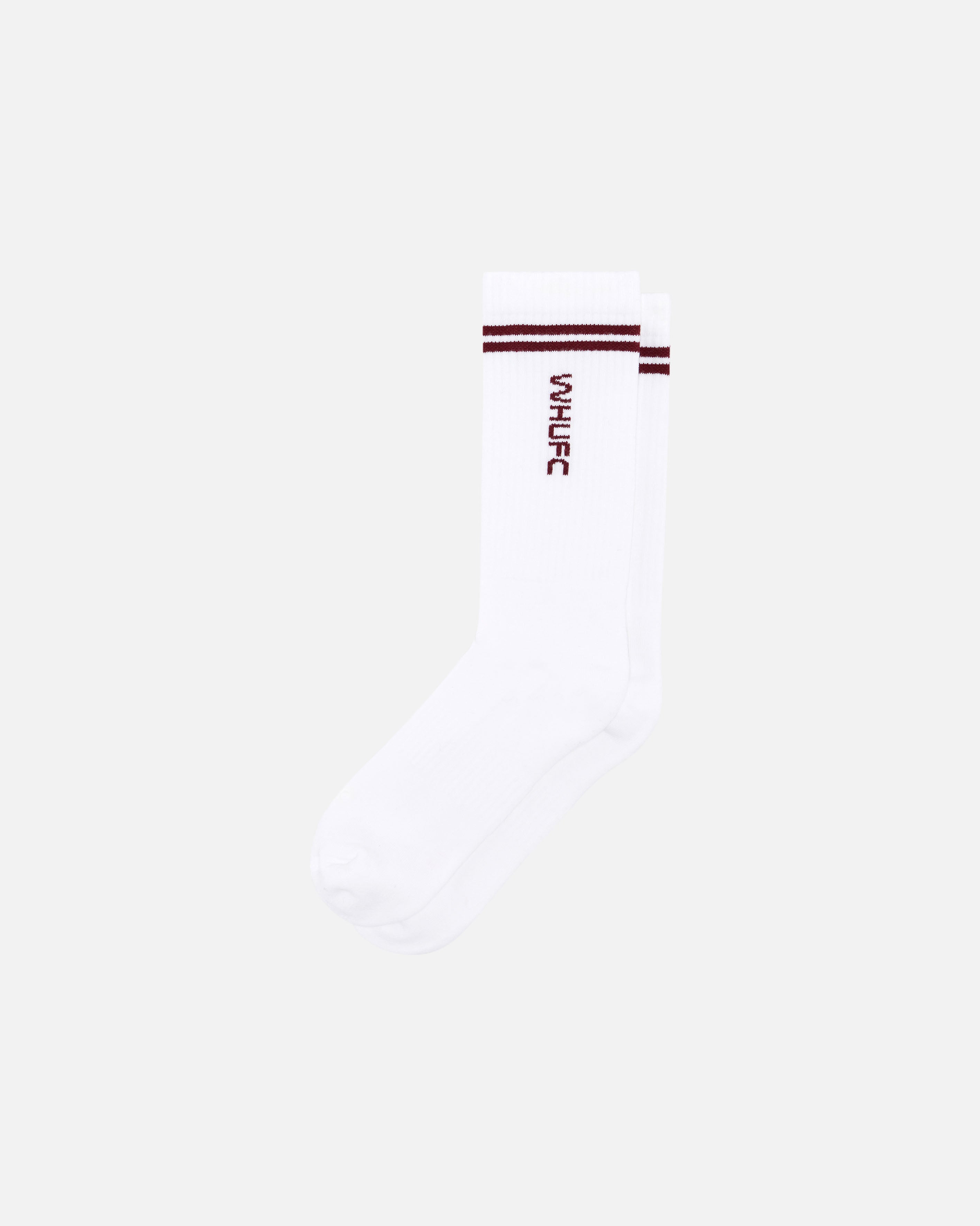 ART OF x West Ham Stripe Socks | WHUFC White Football Accessories
