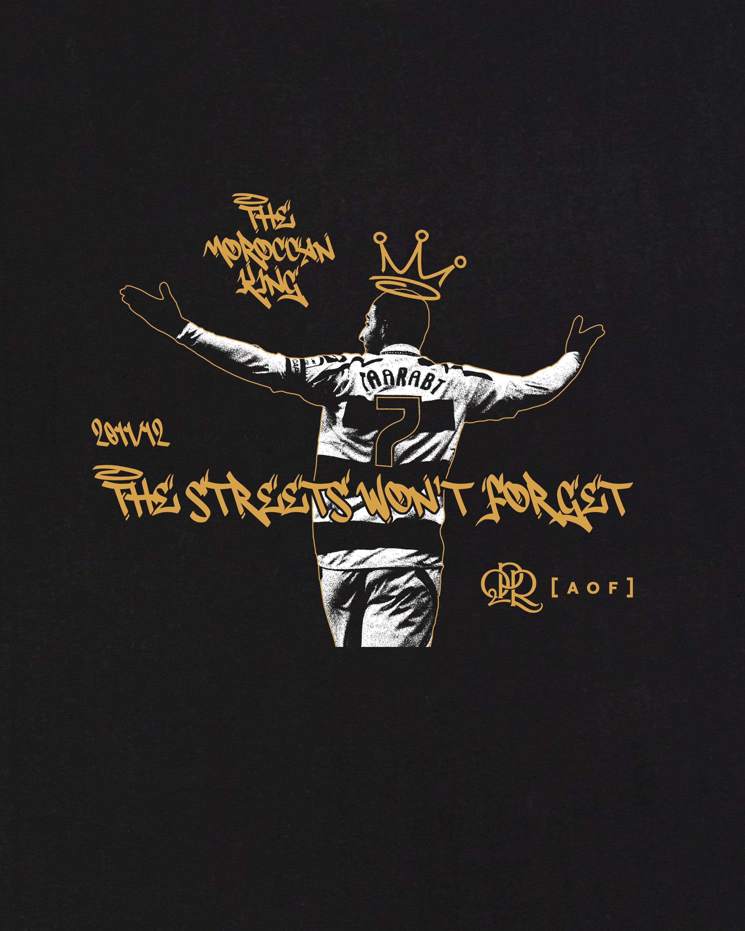 ART OF x QPR Streets Won't Forget Tee | Black Graphic Football T-shirt