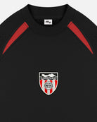 ART OF Sunderland Black Panelled Sweat | SAFC Embroidered Football Top