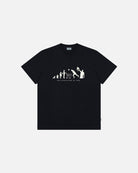 ART OF Toon Evolution of Dan Tee | NUFC Black Graphic Football T-shirt