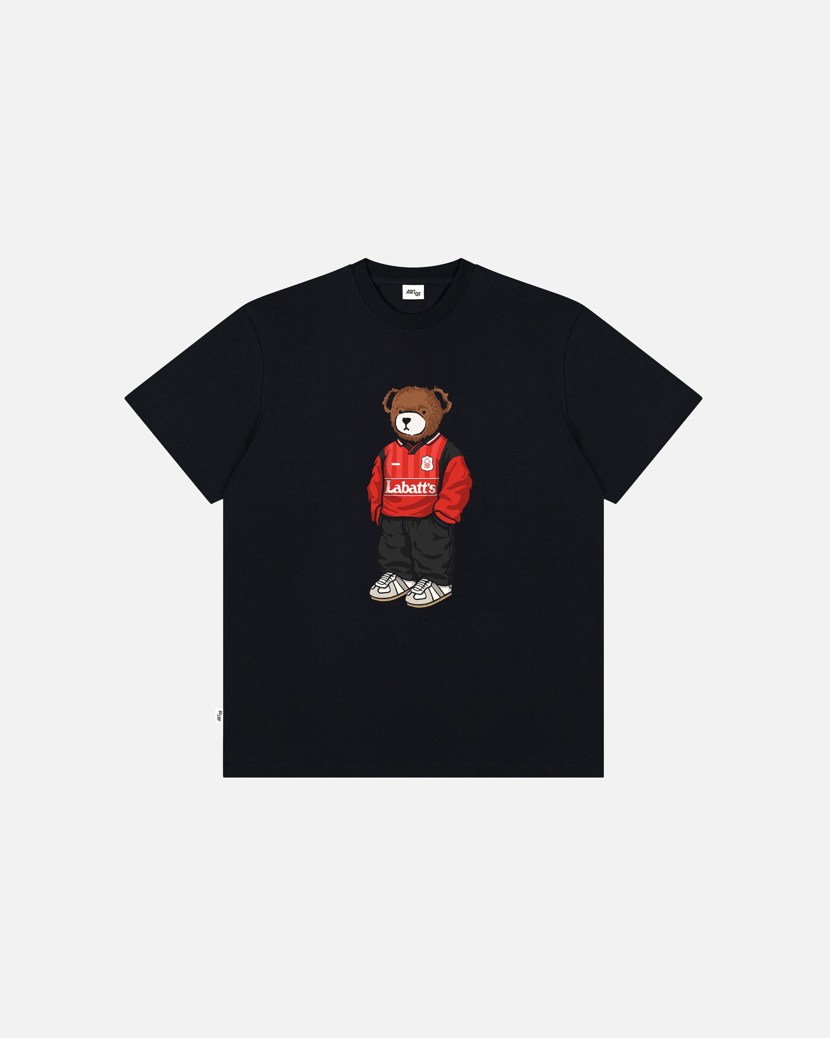 ART OF x Forest Home Pickles | NFFC Black Graphic Football T-shirt