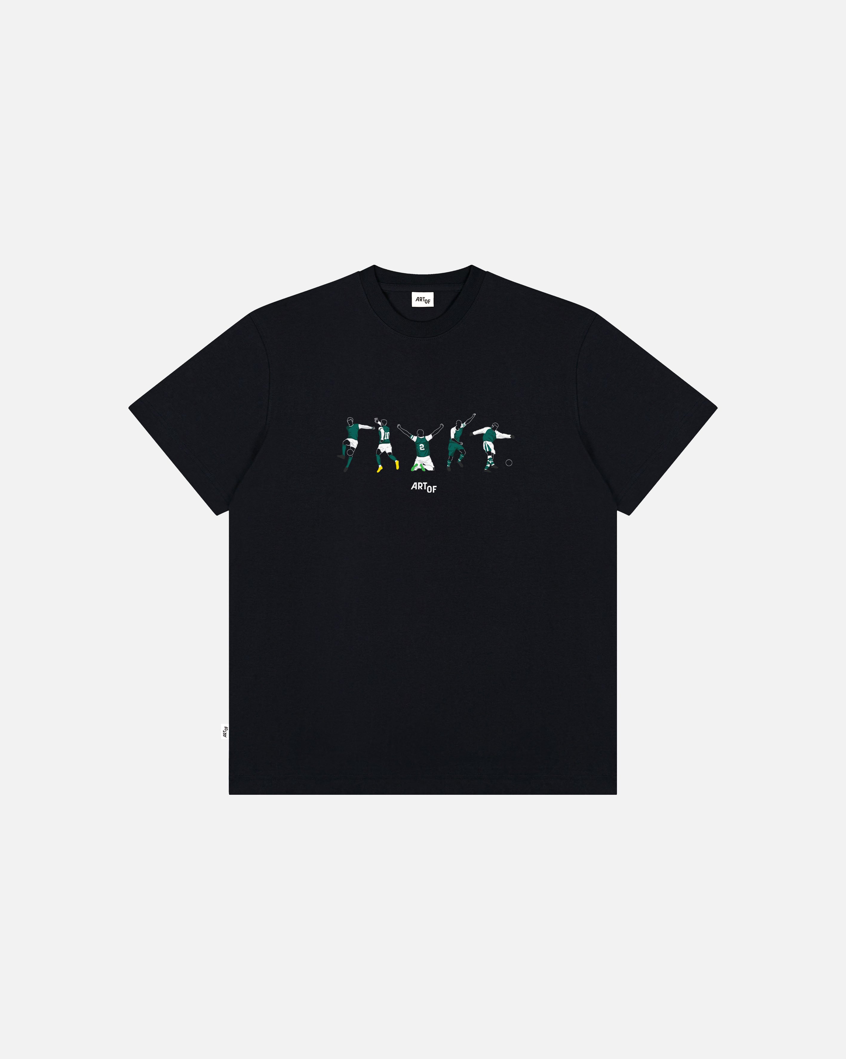 ART OF x Hibs Icons Tee | Hibernian Black Graphic Football T-shirt