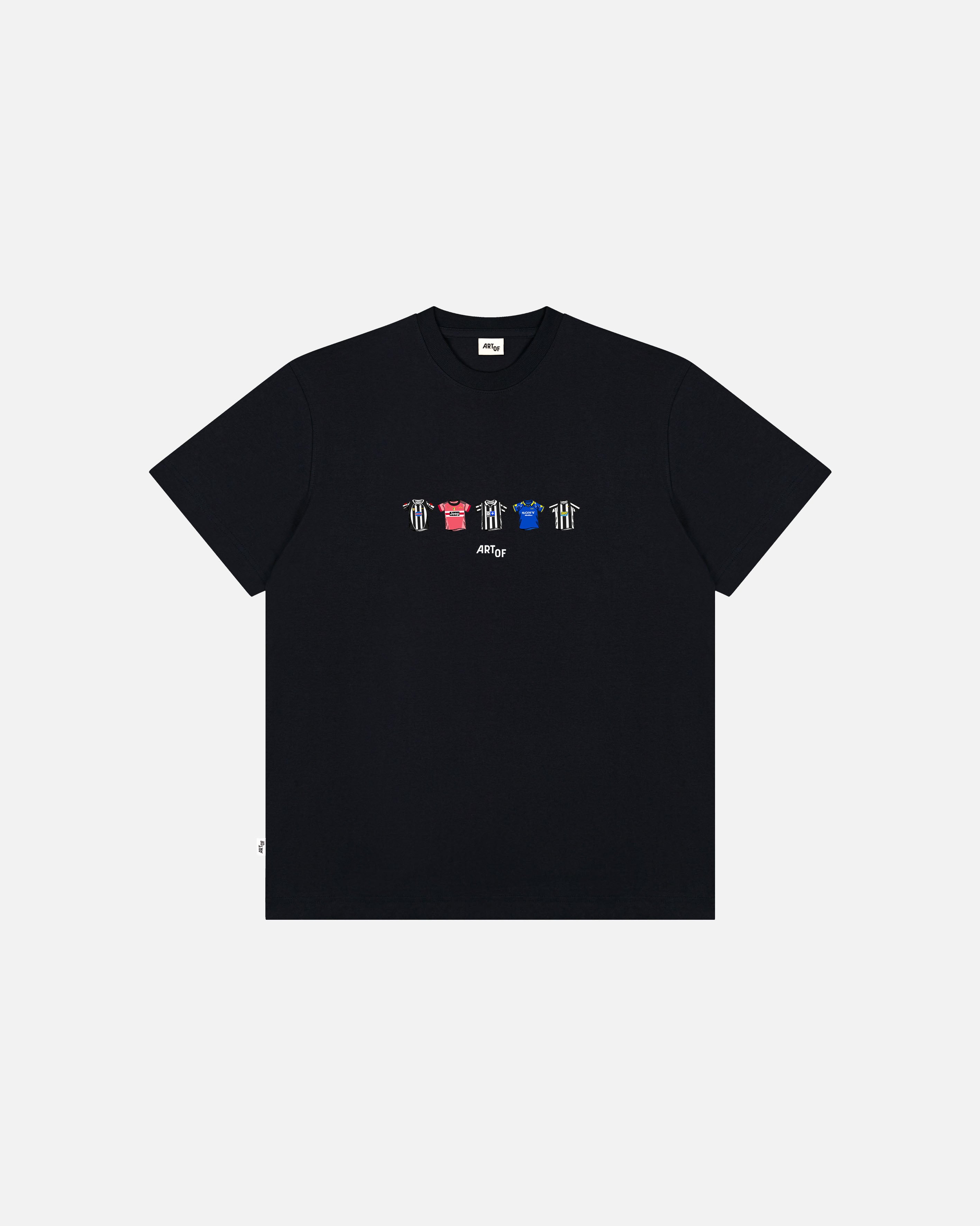 ART OF Juve Classics Tee | Black Graphic Italian Football T-shirt