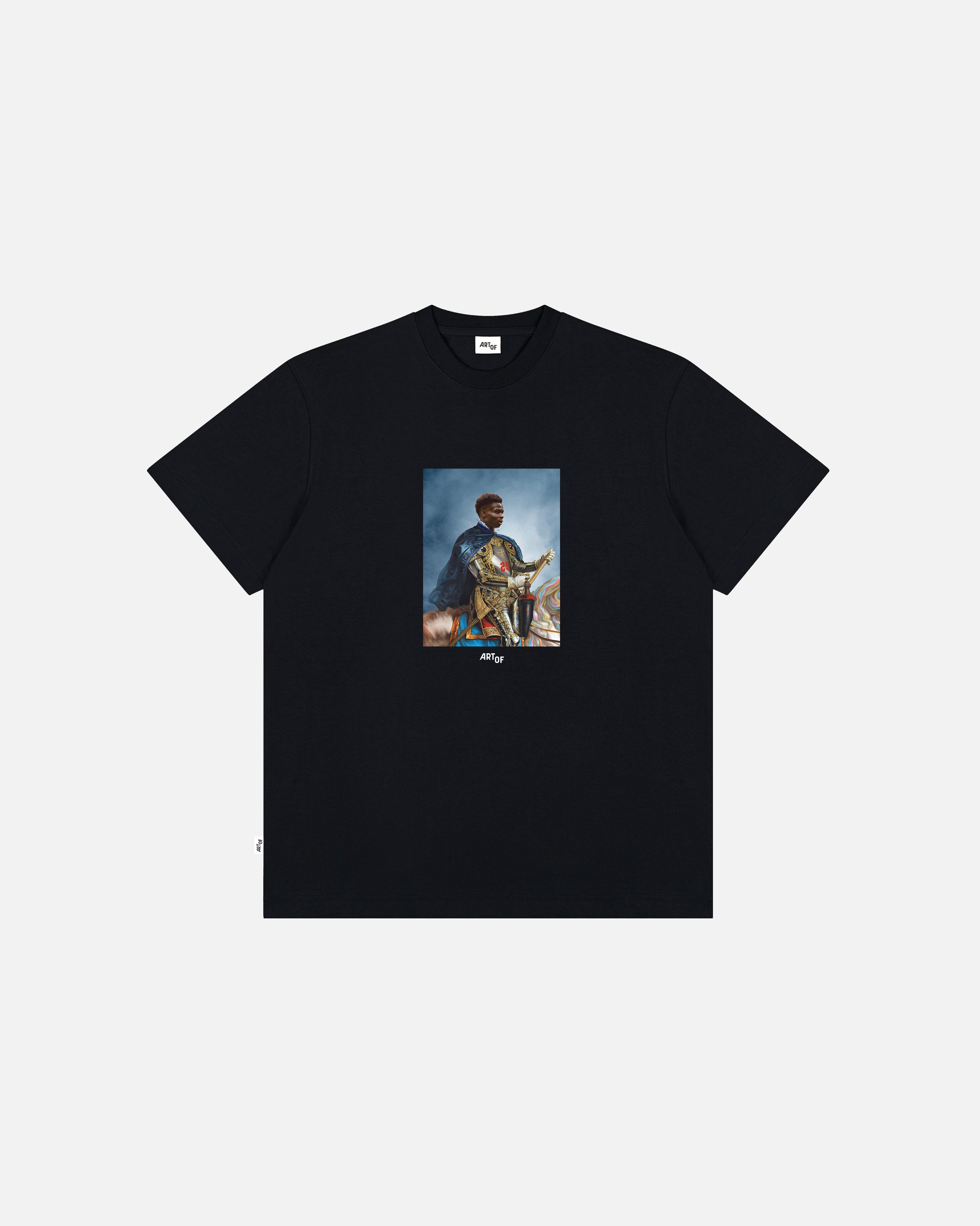 ART OF Saka The Brave Tee | England Black Graphic Football T-shirt