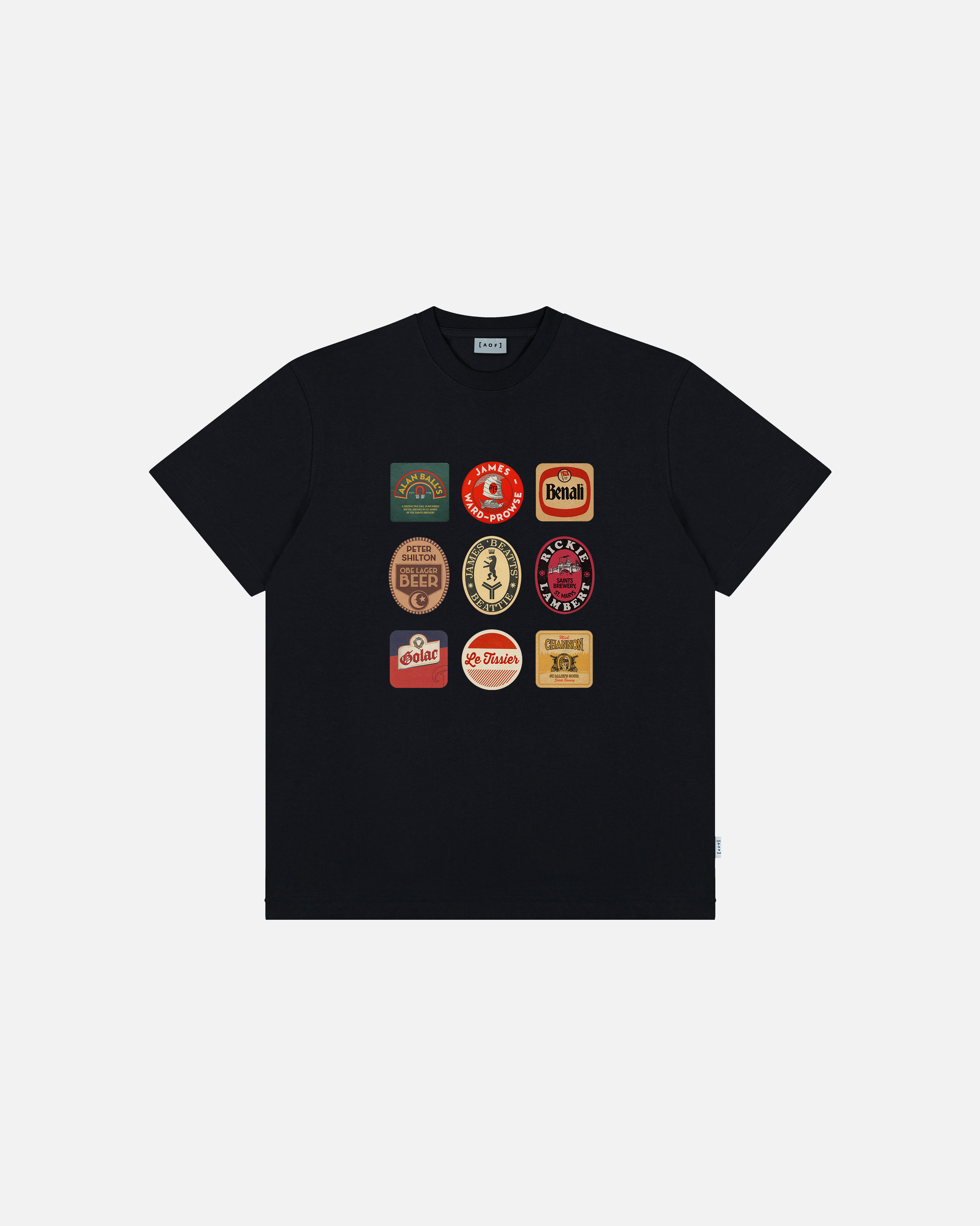 ART OF Southampton Saints Brewery Tee | Black Graphic Football T-shirt