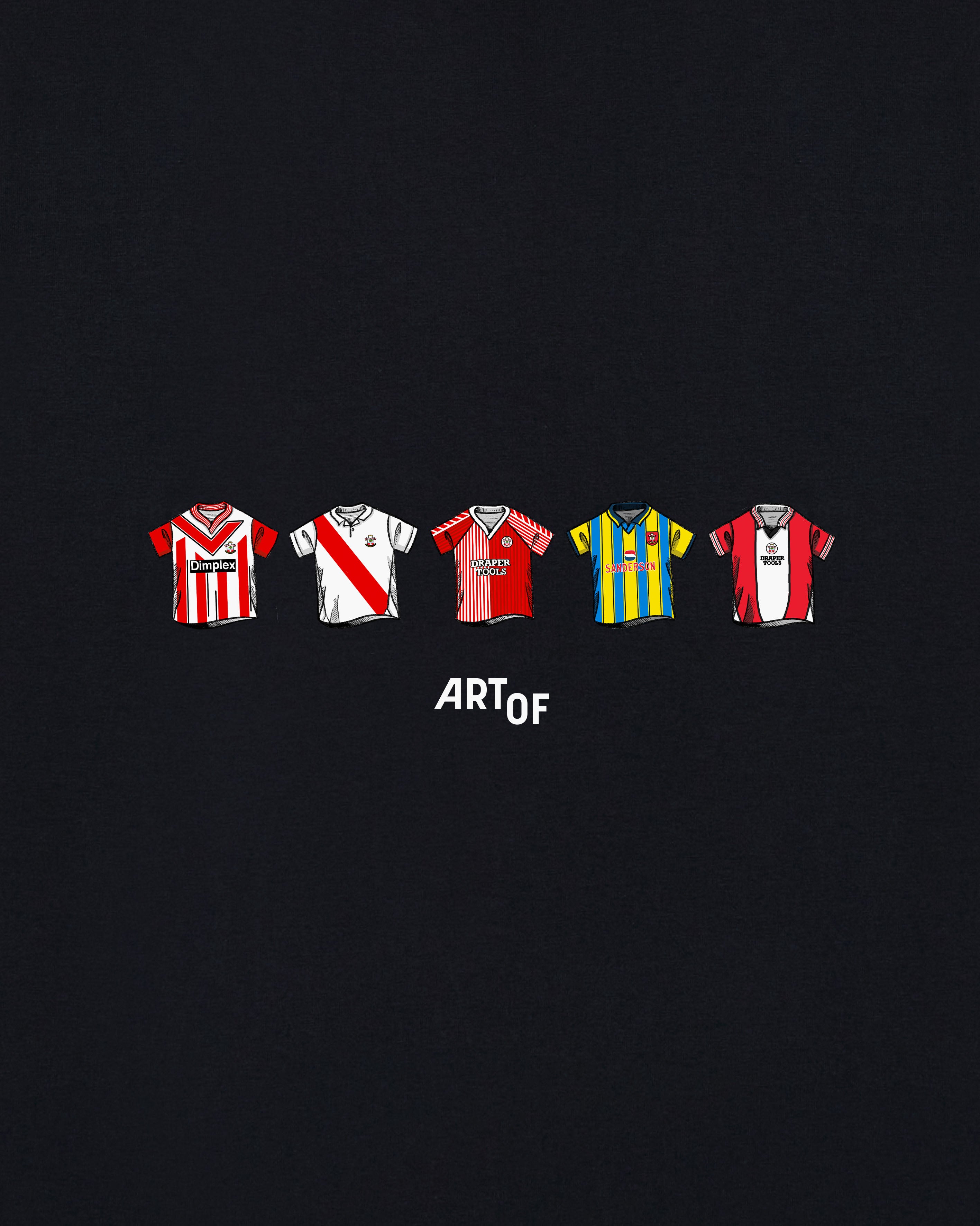 ART OF x Southampton Classics Tee | Black Graphic Football T-shirt