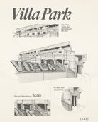 ART OF The Villans Blueprint Framed Print | AVFC Football Wall Art