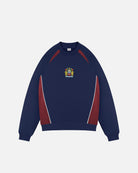 ART OF x Burnley Navy Panelled Sweat | BFC Embroidered Football Merch