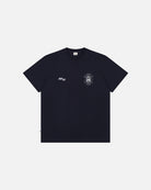 ART OF x Hibs Crest History Tee | HFC Navy Graphic Football T-shirt