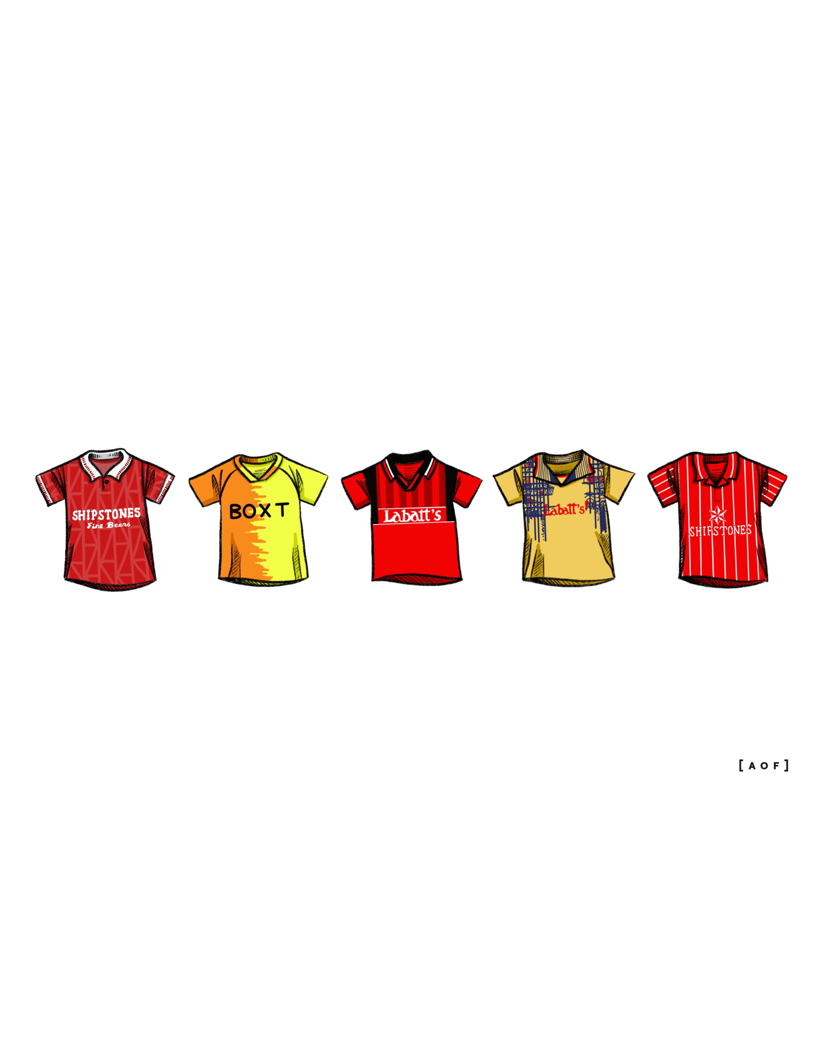 ART OF x Nottingham Forest Classics Framed Print | NFFC Football Art