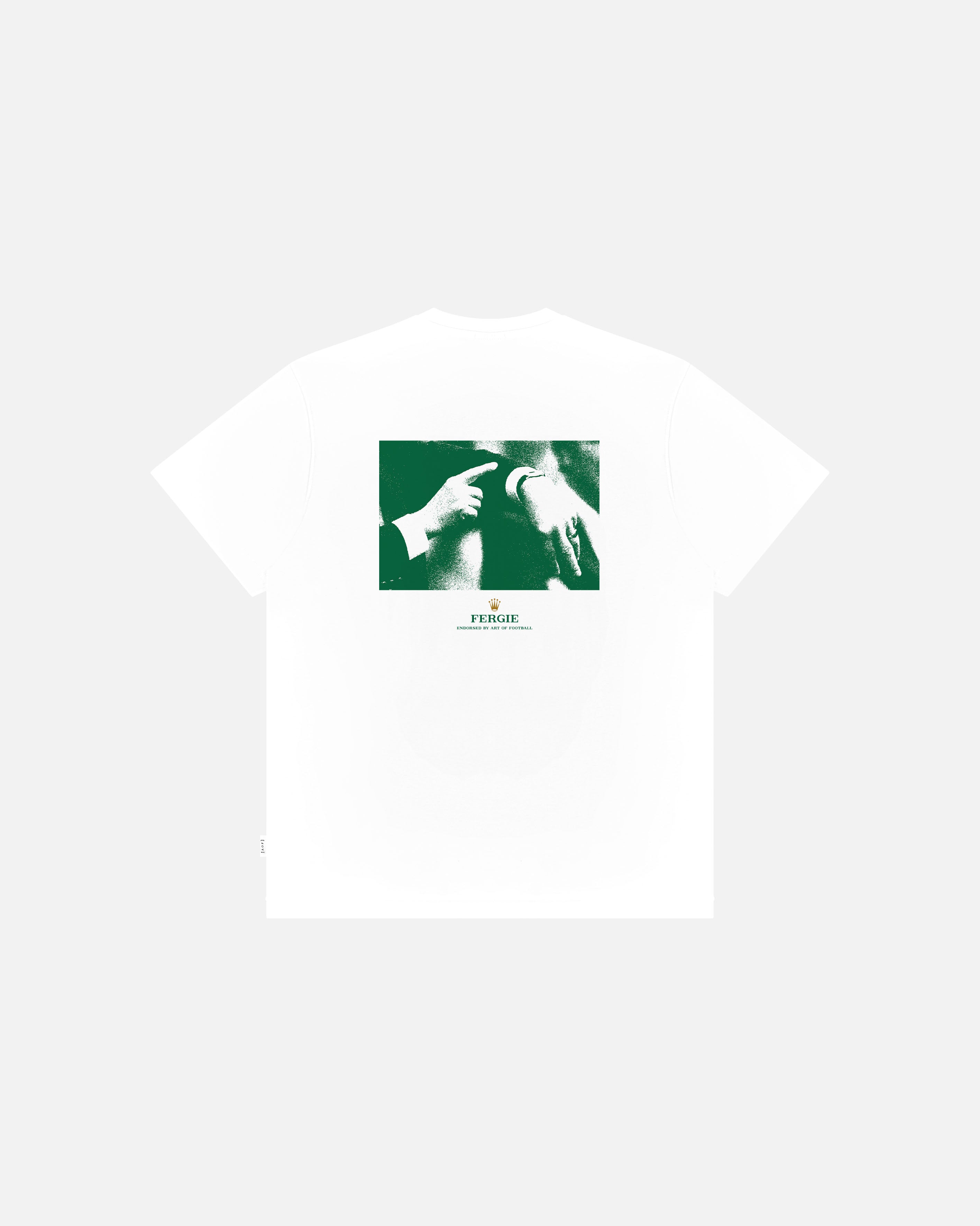 ART OF United Fergie Time Tee | MUFC White Graphic Football T-shirt