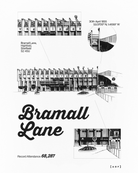 ART OF Sheffield United Bramall Blueprint Tee | White Football T-shirt