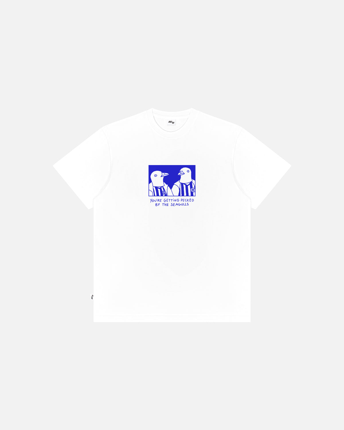ART OF x Brighton Getting Pecked By The Seagulls White Tee