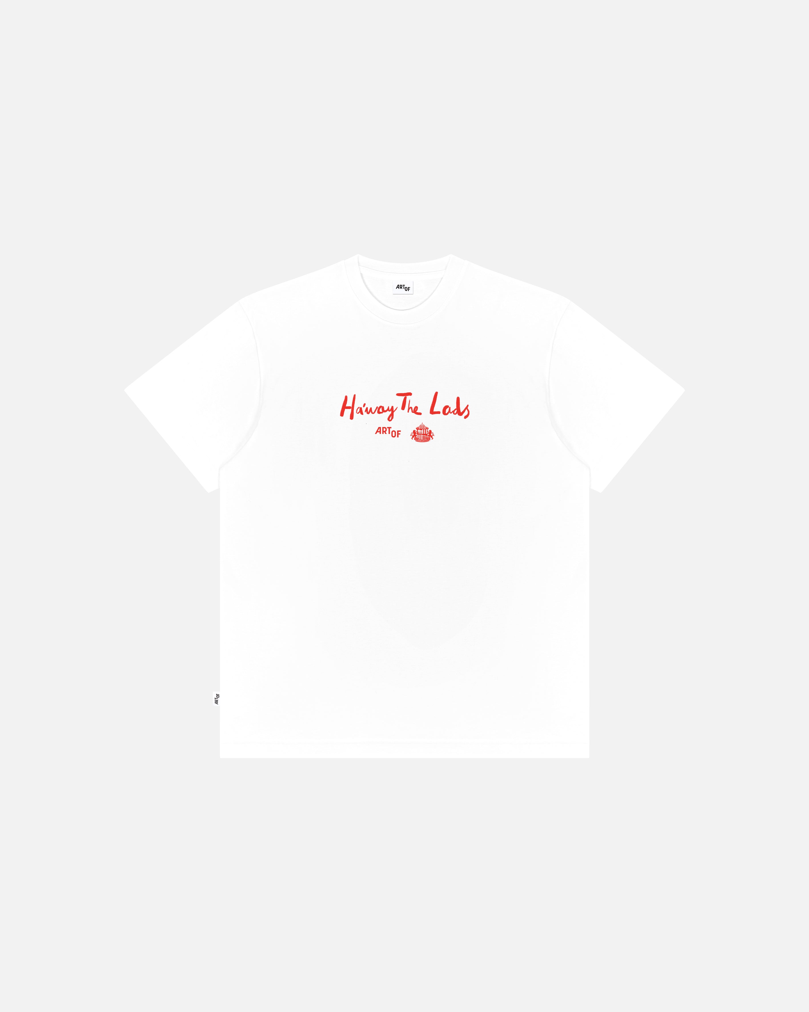 ART OF x Sunderland 12th Man Tee | SAFC White Graphic Football T-shirt