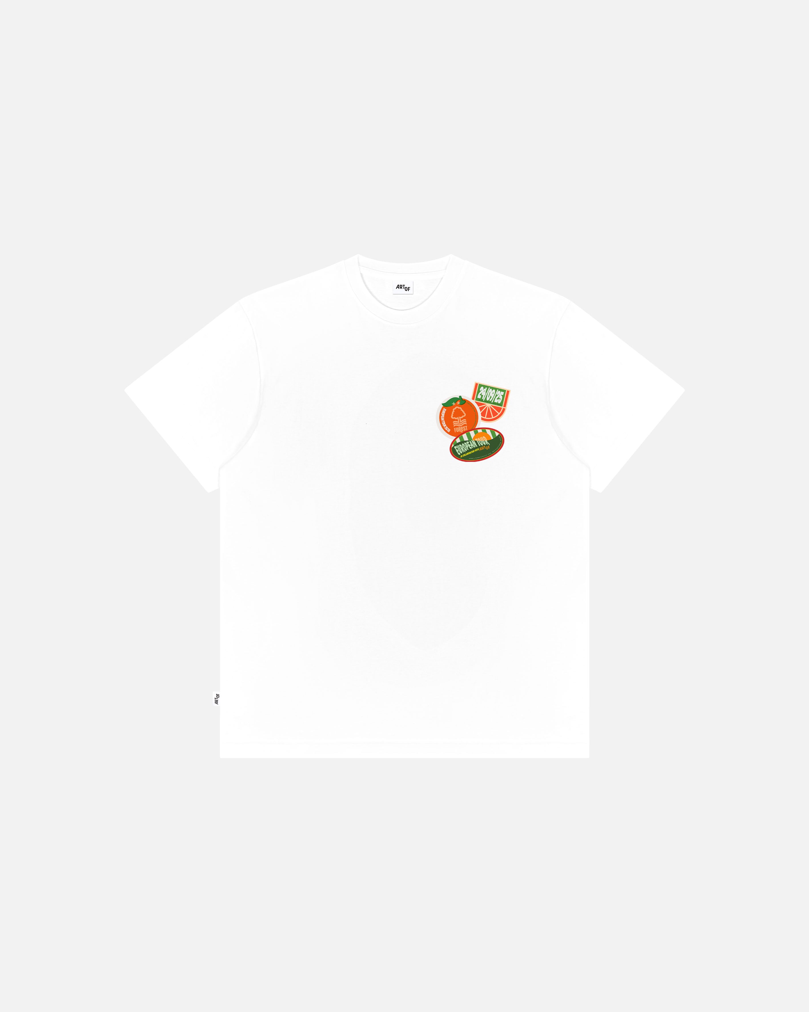 ART OF x Forest in Seville Tee | NFFC White Graphic Football T-shirt