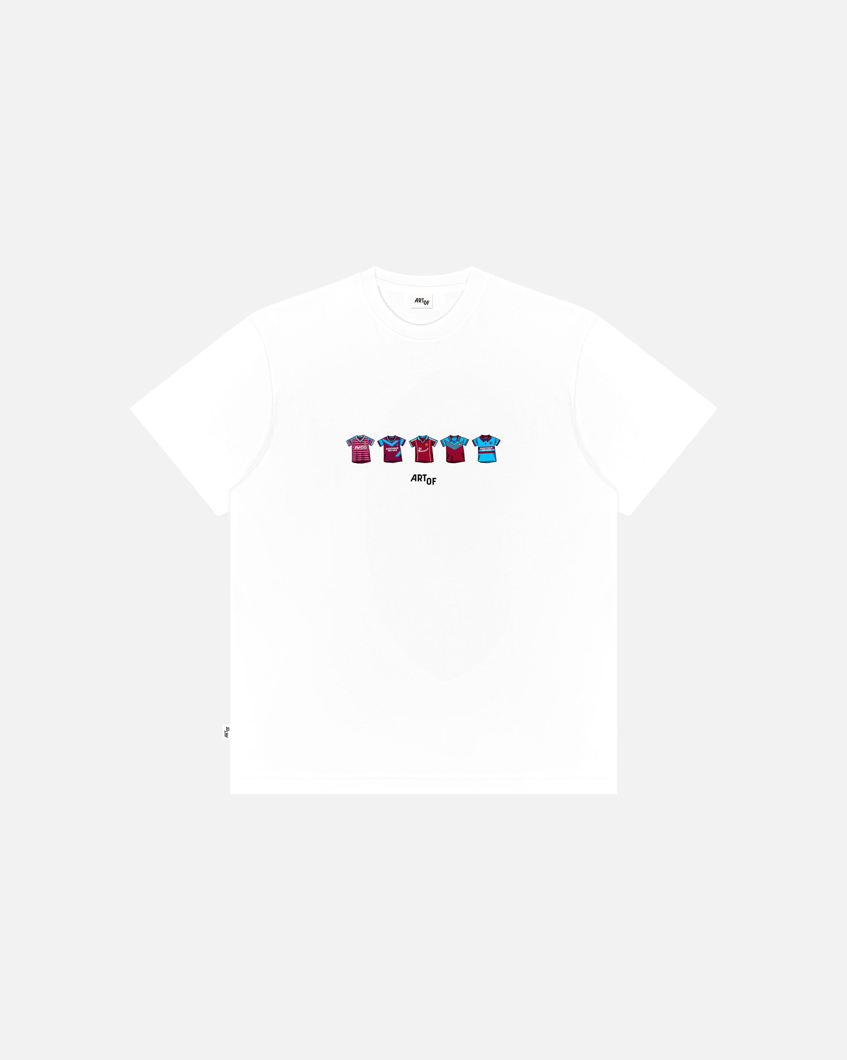 ART OF x West Ham Classics Tee | WHUFC White Graphic Football T-shirt