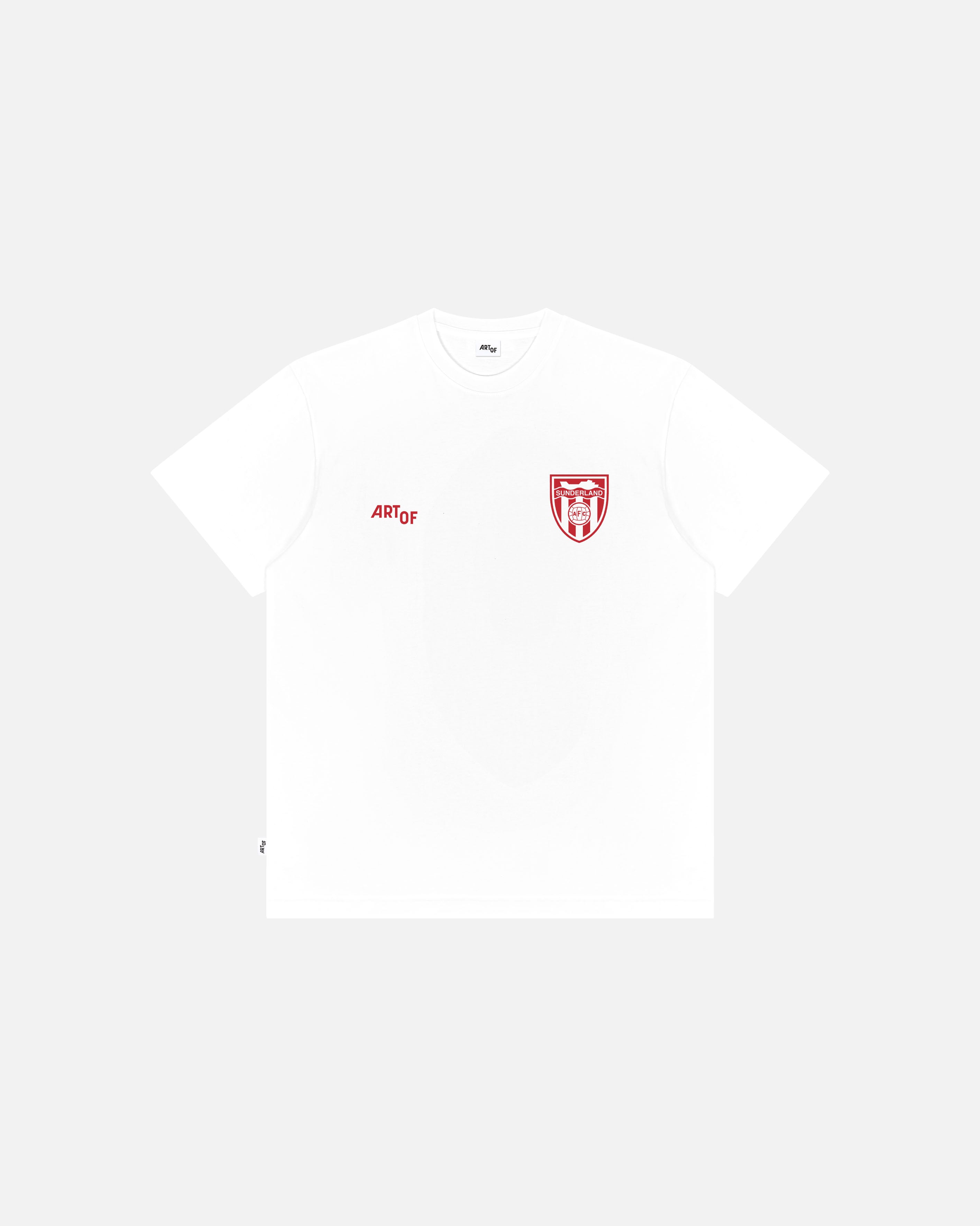 ART OF x Sunderland Heritage Tee | SAFC White Graphic Football T-shirt