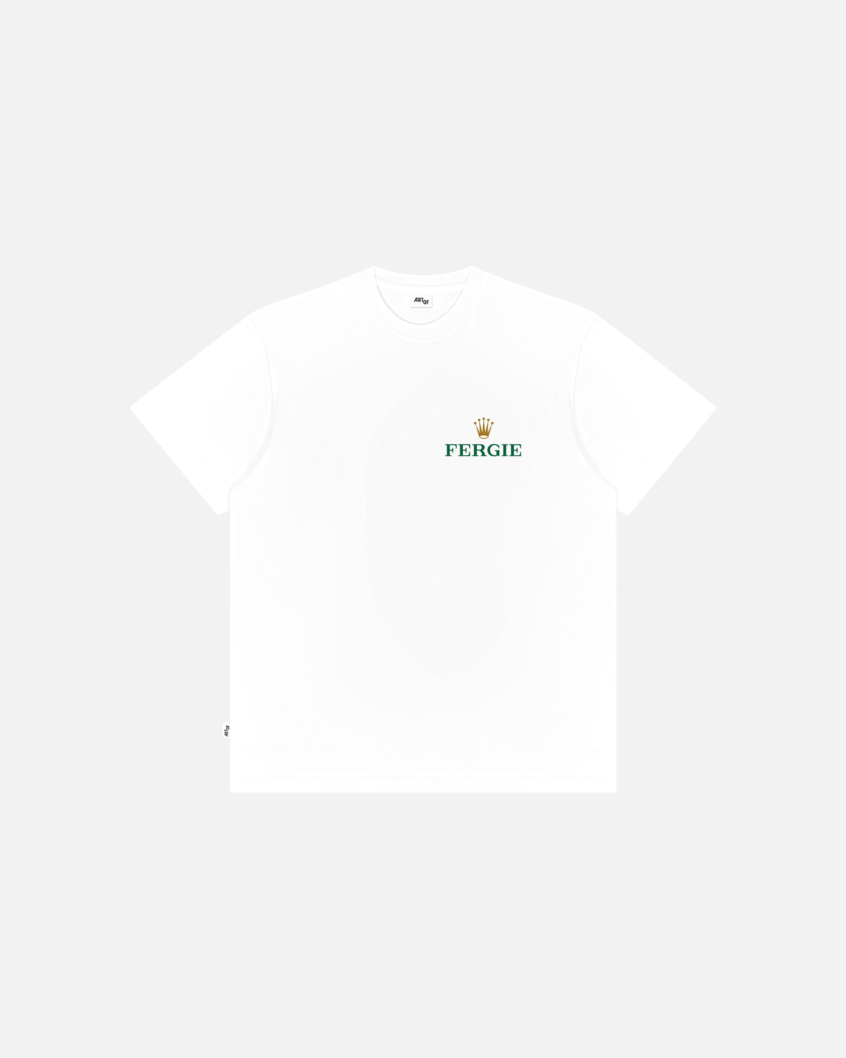 ART OF United Fergie Time Tee | MUFC White Graphic Football T-shirt