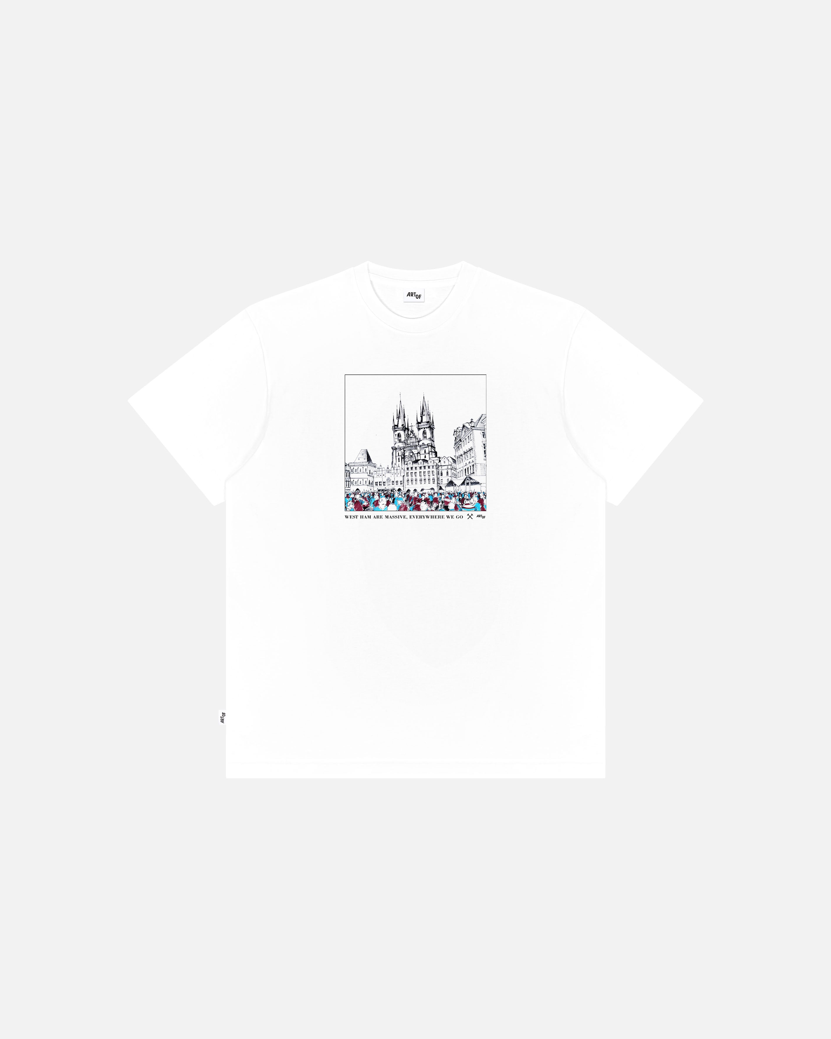 ART OF West Ham They Came Saw Conquered Tee | White Football T-shirt