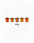 ART OF x Wolves Printed Classics Tee | White Graphic Football T-shirt