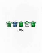 ART OF Hibernian Printed Classics Tee | White Graphic Football T-shirt