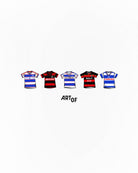 ART OF x QPR Printed Classics Tee | White Graphic Football T-shirt