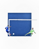 ART OF Chelsea He's Done it! Framed Print | CFC Football Wall Art