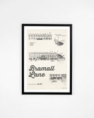 ART OF x Sheffield United Bramall Blueprint Print | SUFC Football Art