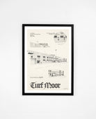 ART OF x Burnley Clarets Blueprint Framed Print | BFC Football Art
